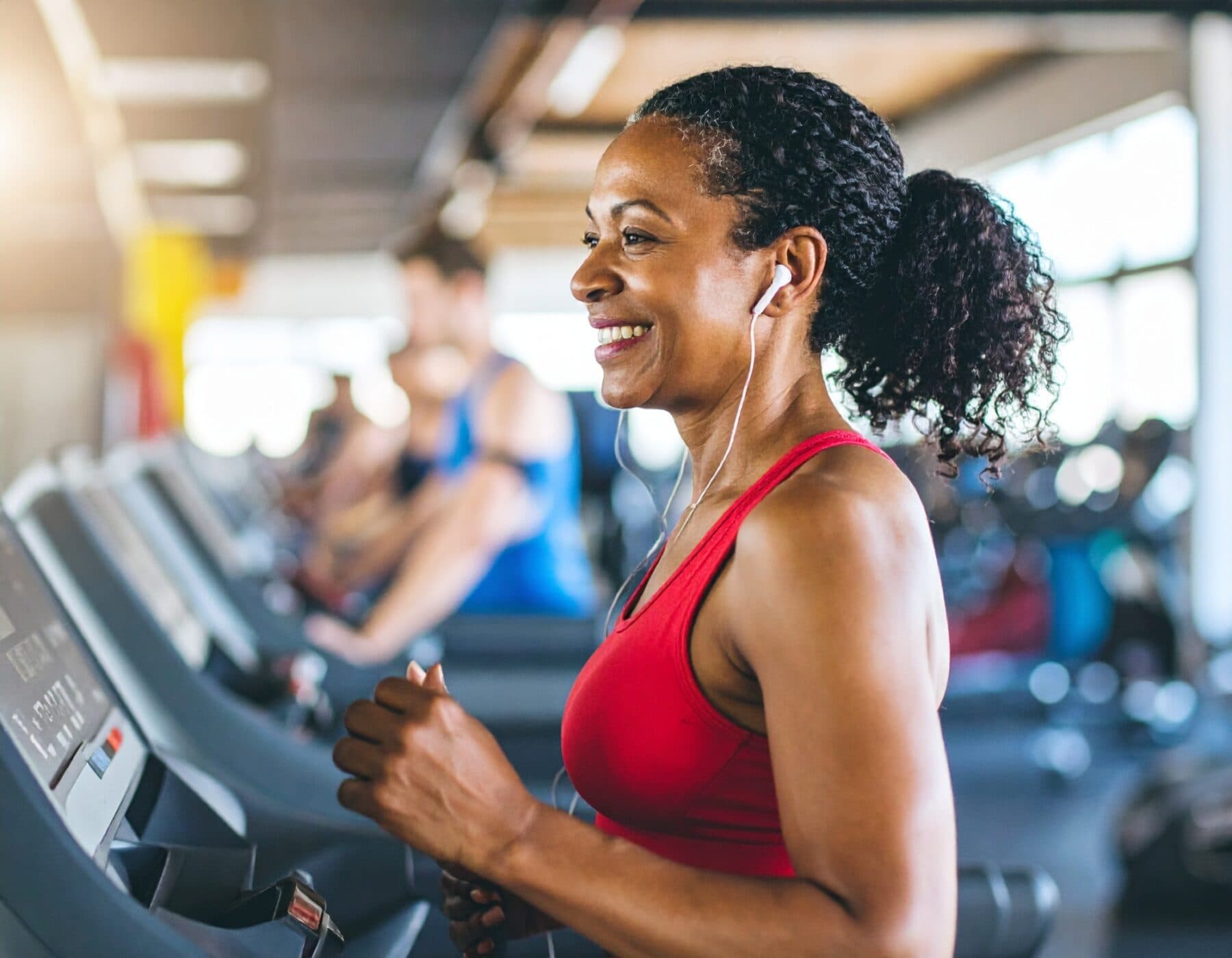Firefly woman in her forties doing cardio exercise 797971