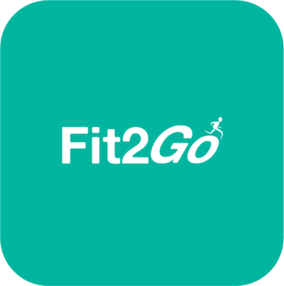 Fit2 Go Logo Green Background
